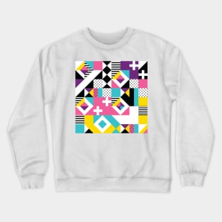 Colorful Abstract Geometric Modern Pattern Crewneck Sweatshirt